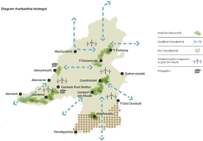 Diagram Strategol Rhanbarthol Canolbarth Cymru